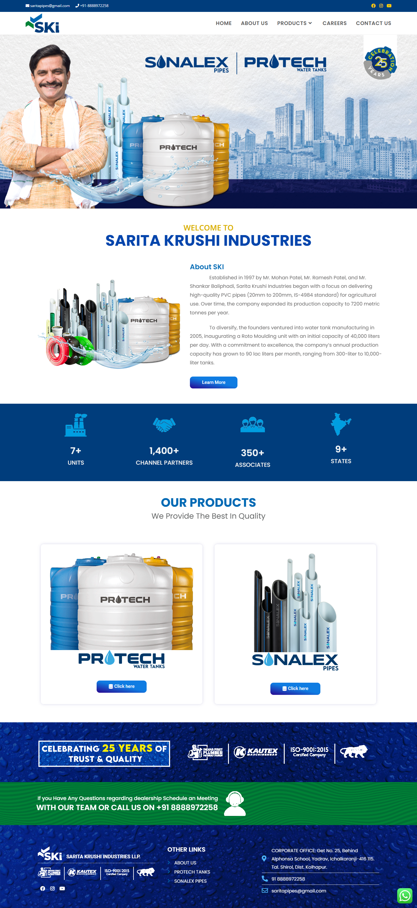 sarita krushi industries website by dreemtree